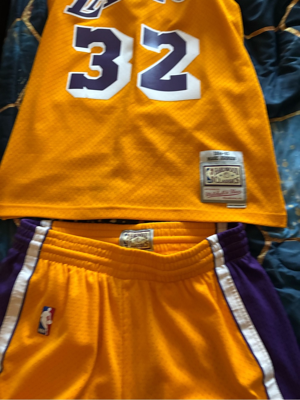 Kids Purple & Gold Basketball Jersey and Shorts Set